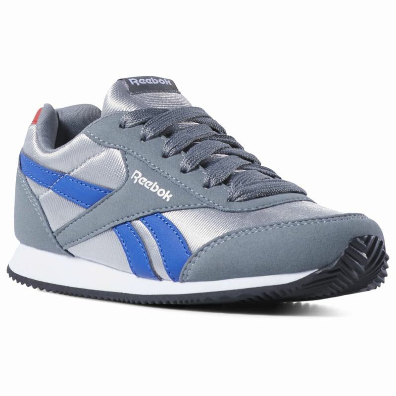 Reebok Royal Classic Jogger 2 Tenisky Chlapcenske - Siva/Kráľovská Modrá/Červené FP2169OP